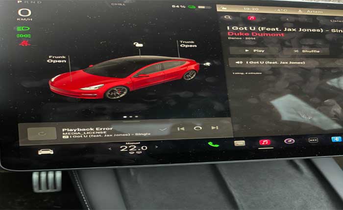 Tesla Apple Music Playback Error Media License