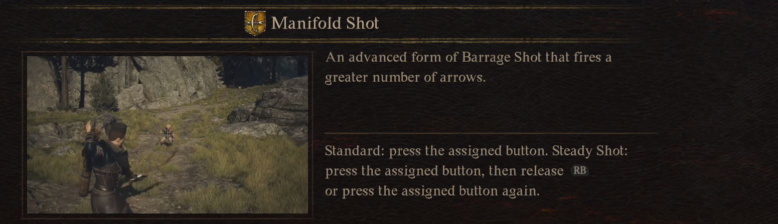 DD2 - Abilità dell'arciere con tiro multiplo - Dragon's Dogma 2