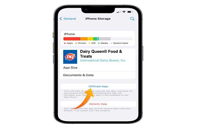 L'app Dairy Queen non funziona