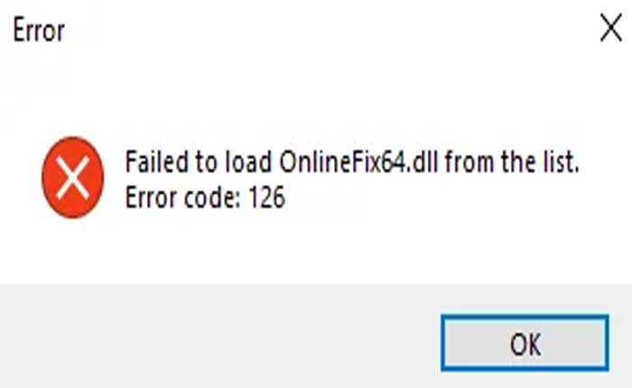 How To Fix Onlinefix64.dll Error Code 126