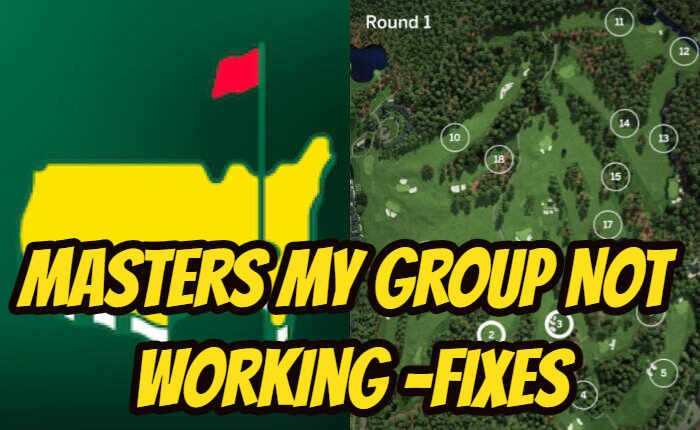 Masters My Group Not Working