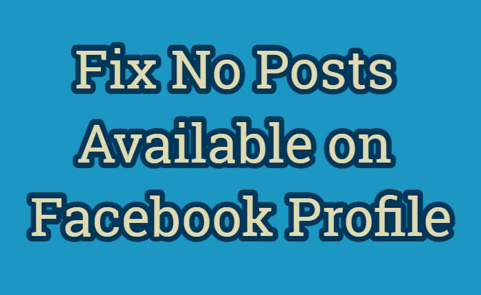 No Posts Available on Facebook Profile
