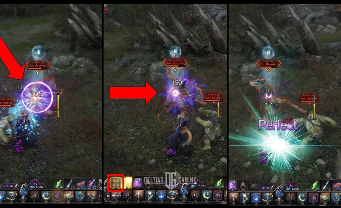 Landing a Perfect Fury Attack Example in Throne and Liberty MMORPG