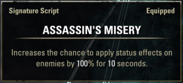 Script ESO di Assassin's Misery