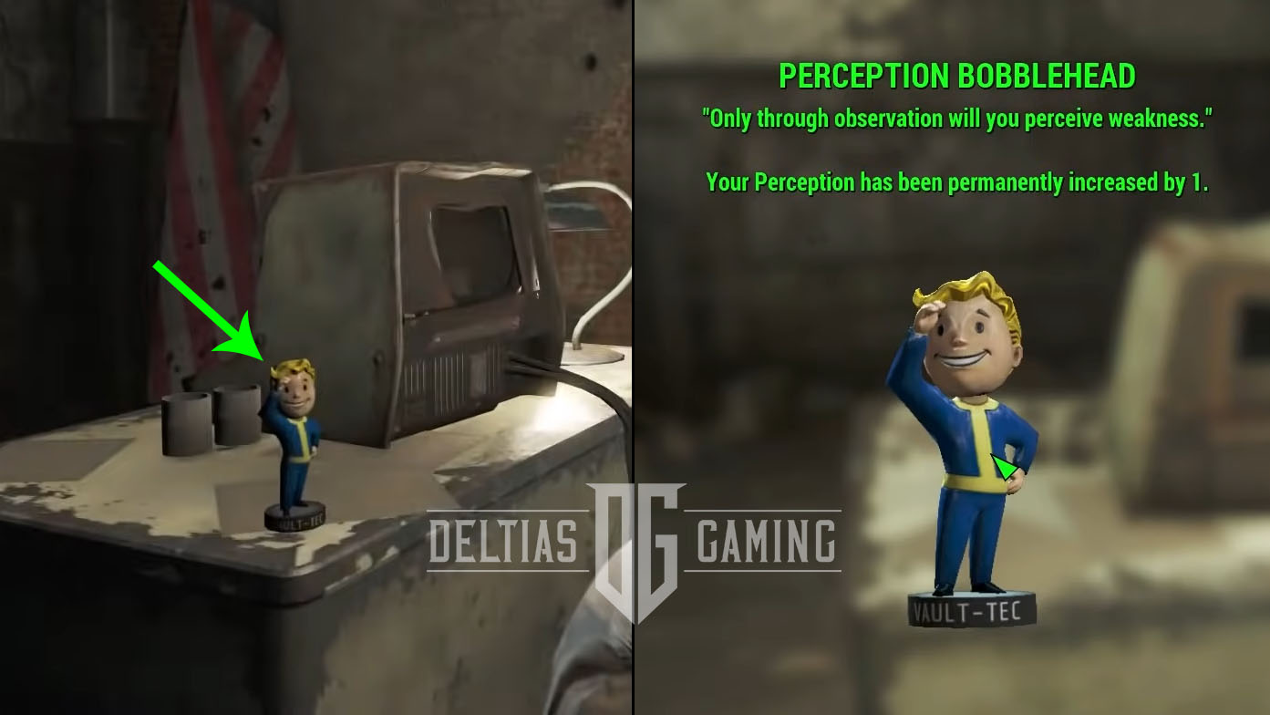 FO4 Percezione Descrizione comando posizione bobblehead