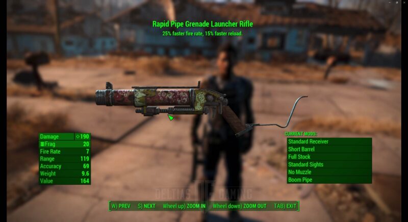 Fucile lanciagranate a tubo rapido di Fallout 4