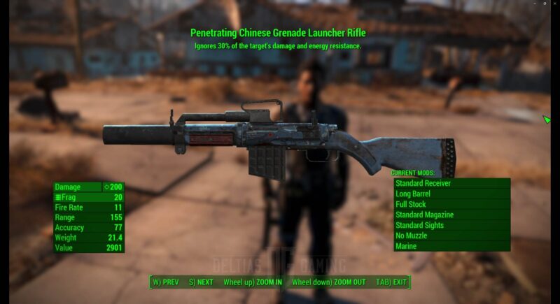 Fucile lanciagranate cinese penetrante di Fallout 4