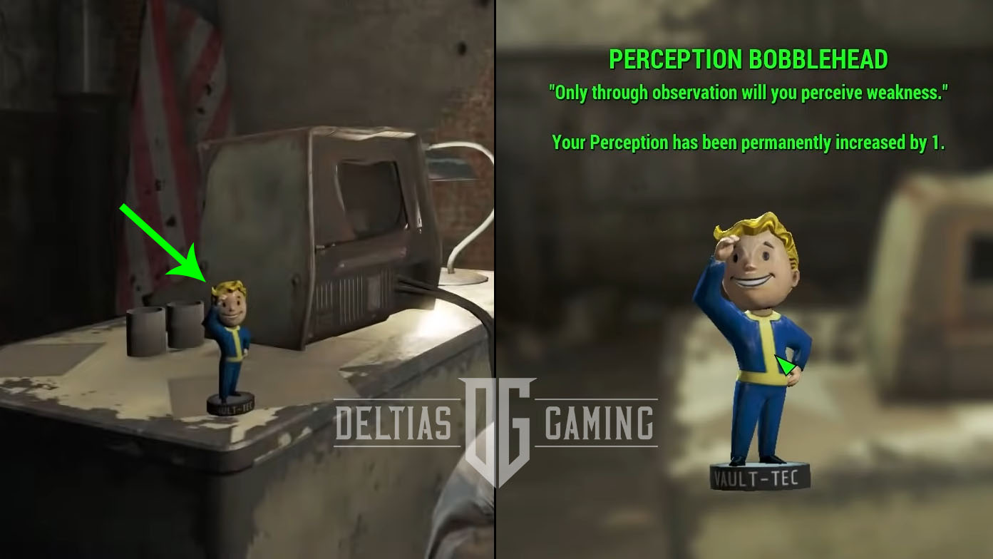 Descrizione comando della posizione del bobblehead di Fallout 4 Perception