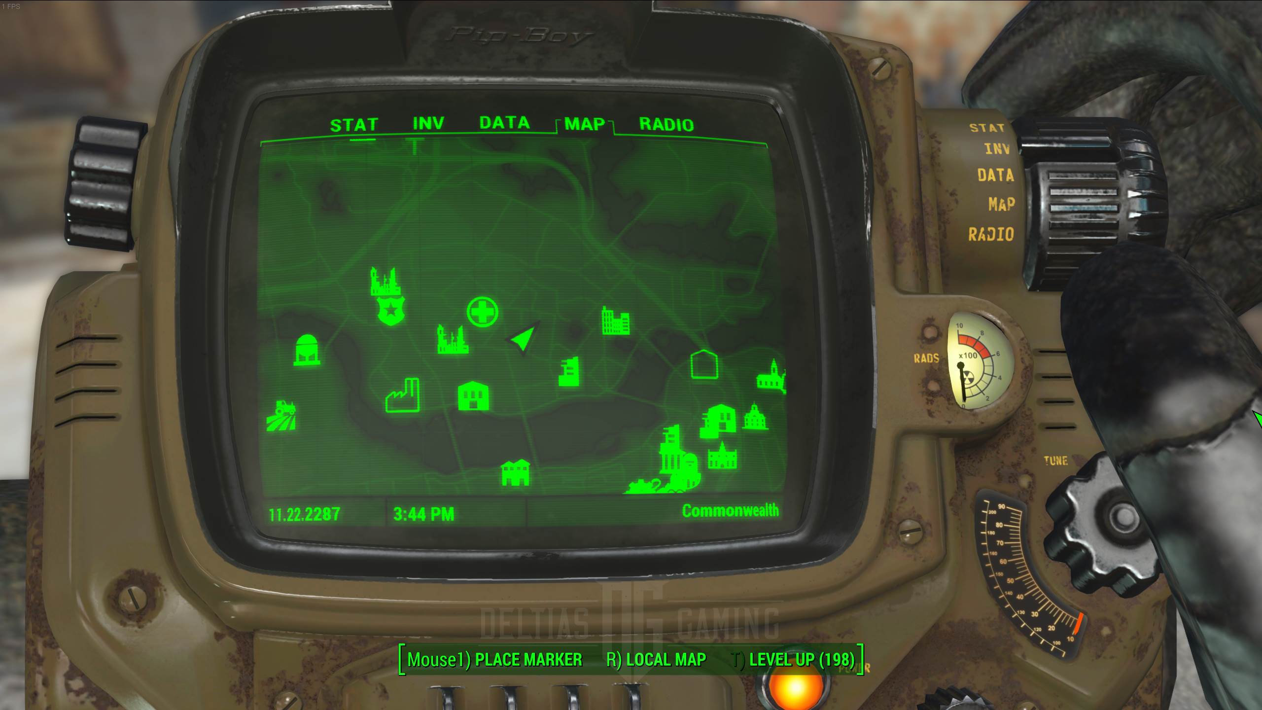 Fallout 4 suggerisce la posizione sulla mappa