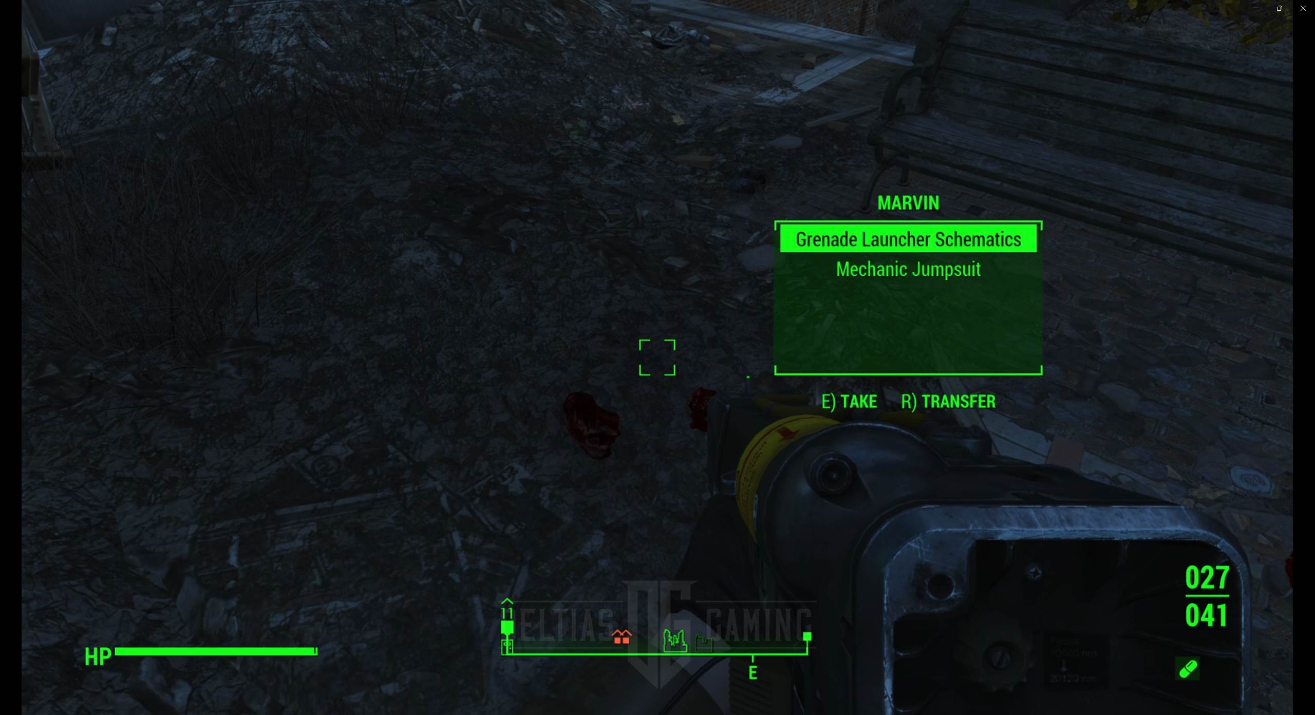 Schema del lanciagranate di Fallout 4
