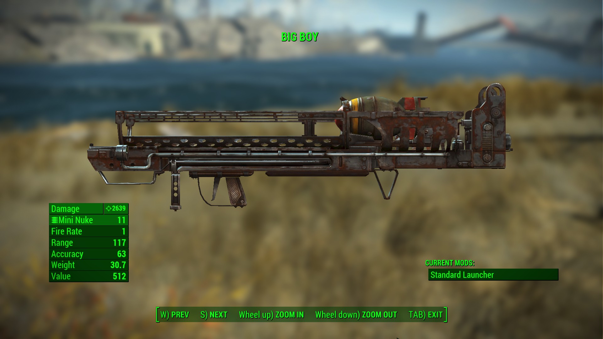 Arma pesante Fallout 4 Fat Man Big Boy
