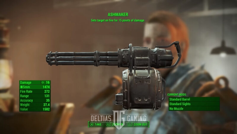 Descrizione comando delle statistiche di Fallout 4 Ashmaker