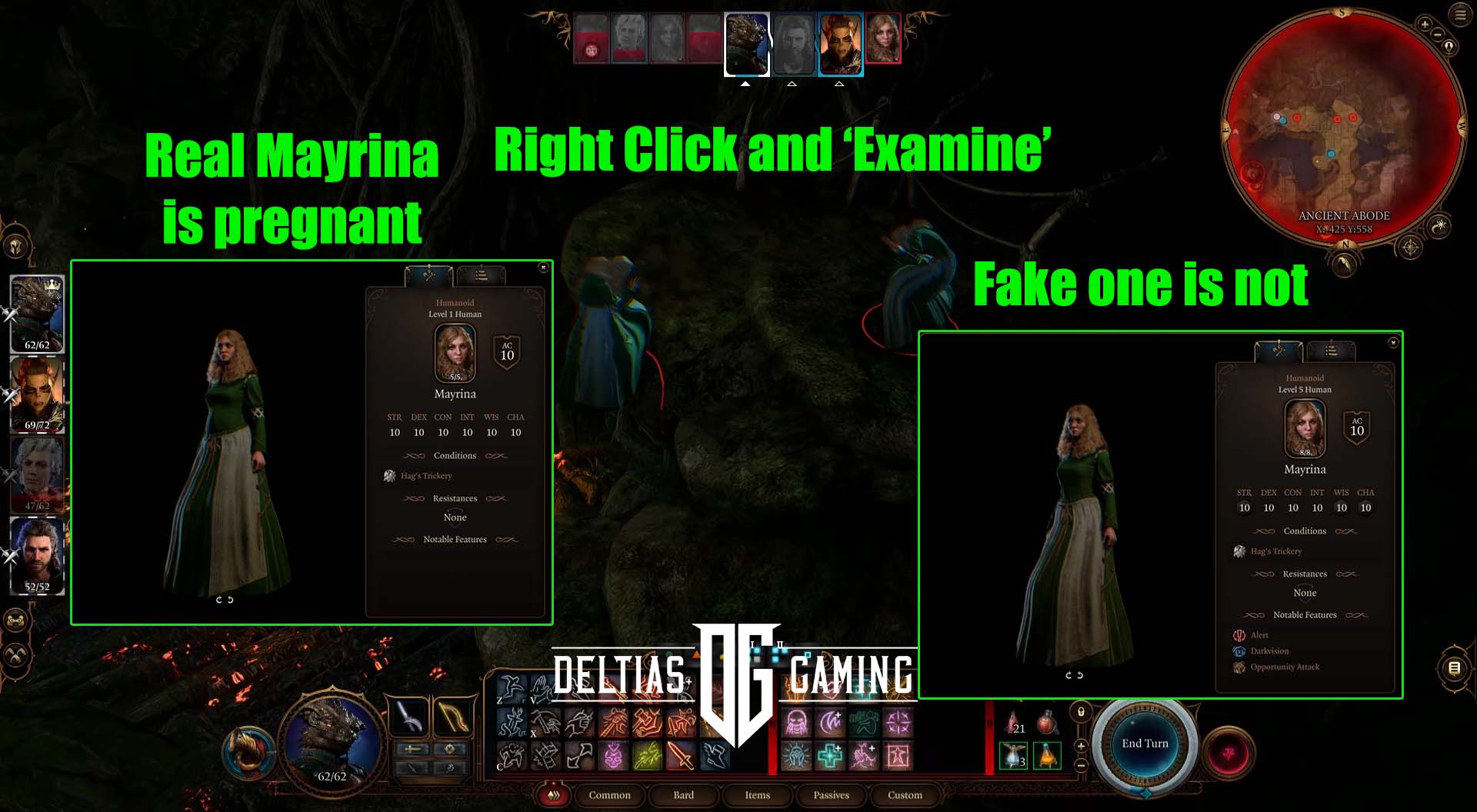 Baldur's Gate 3 Come capire quale Mayrina è reale o falsa