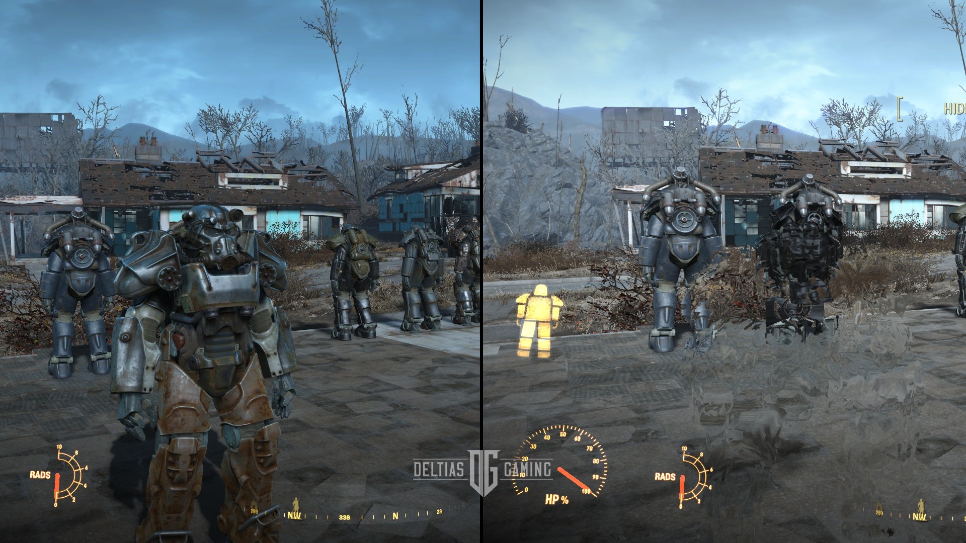 Usare la mod per armatura atomica Stealth Boy in Fallout 4