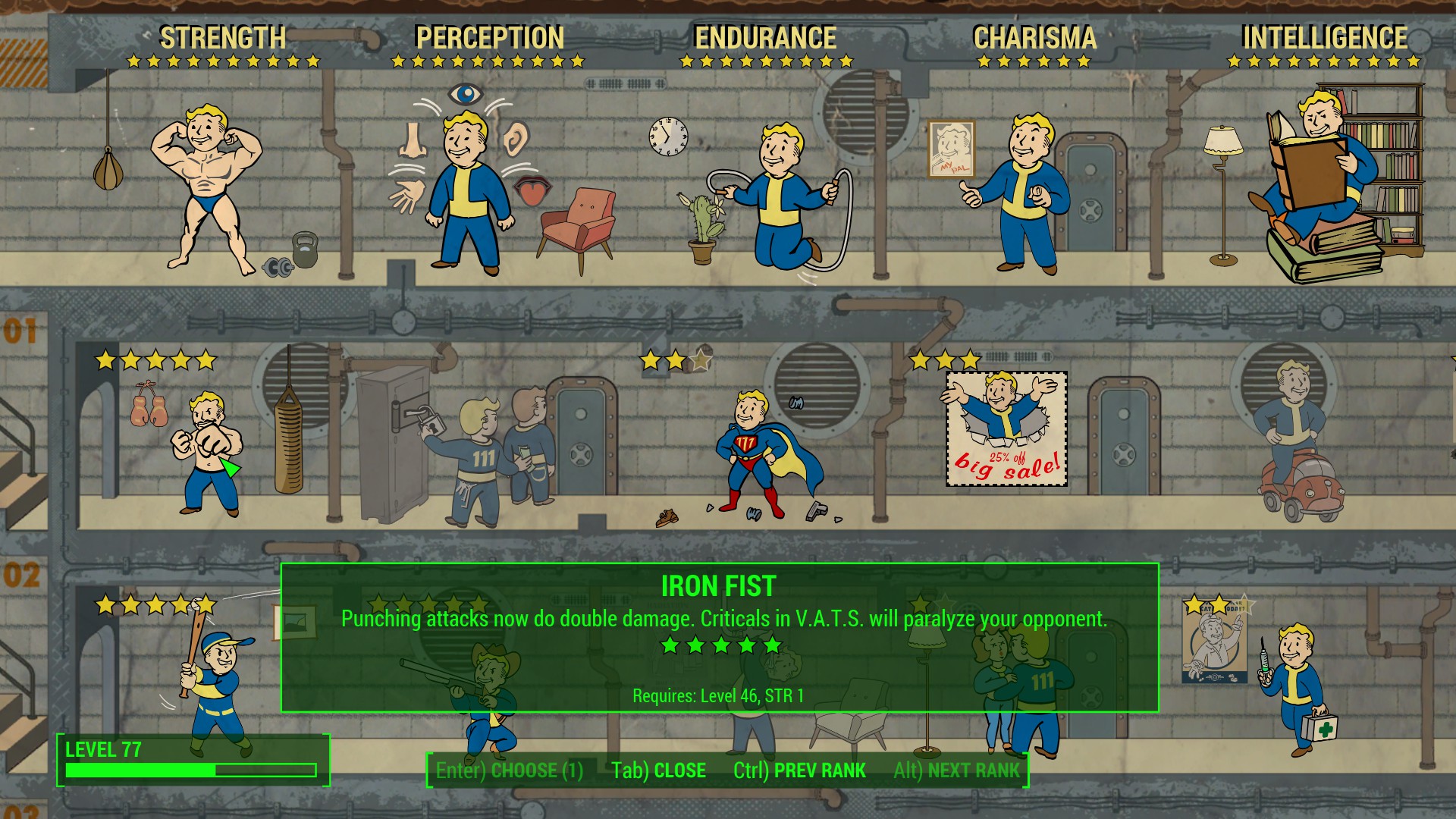 Vantaggio Pugno di ferro in Fallout 4