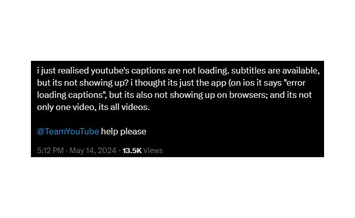 Come risolvere l'errore di YouTube durante il caricamento dei sottotitoli 
