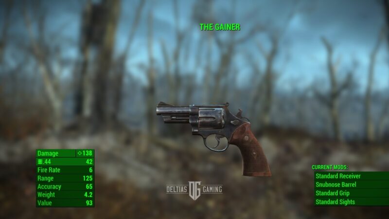 La pistola Gainer - Fallout 4