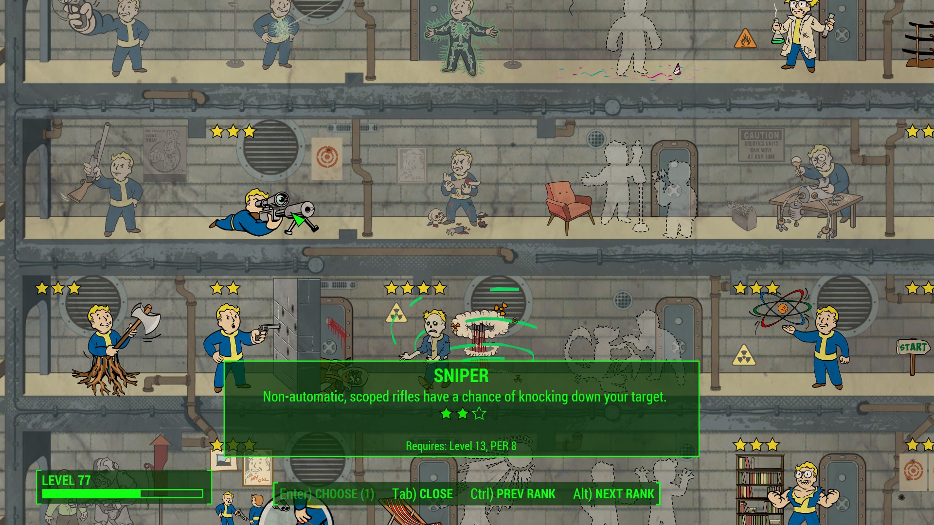 Il vantaggio Cecchino in Fallout 4