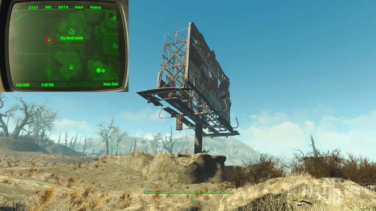 Come ottenere armi e armature leggendarie - Primo salvataggio - Posizione di salvataggio Coca-Cola Fallout 4