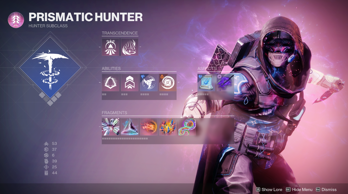 Destiny 2: tutte le abilità della sottoclasse prismatica del cacciatore