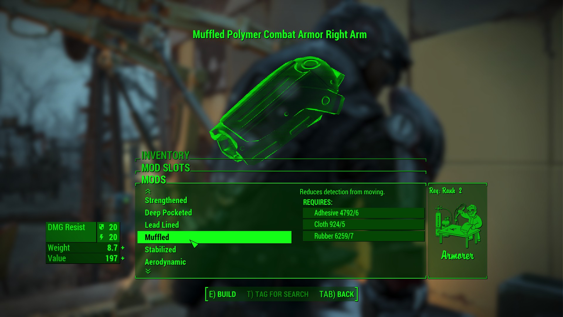 Modifica dell'armatura ovattata - Fallout 4