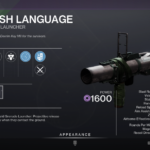 Destiny 2 Harsh Language Gernade Launcher