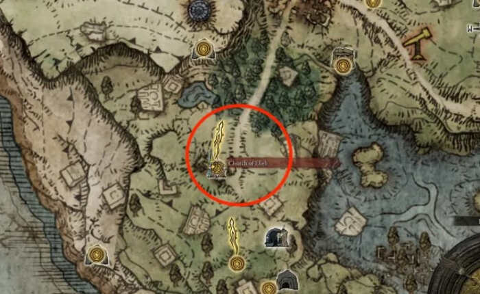 Mappa della Chiesa di Elleh 