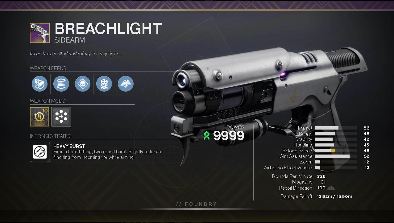 Destiny 2 Breachlight PVE God Roll