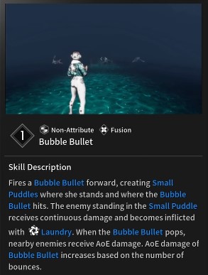 Bubble Bullet - Abilità Valby Il primo discendente