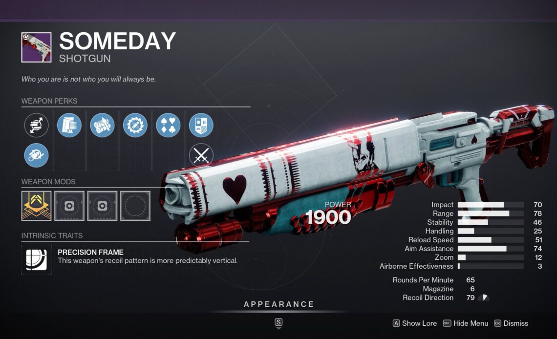 Destiny 2 Someday Shotgun