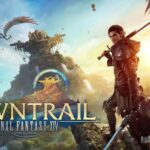 Final Fantasy 14 Dawntrail expansion title card and logo
