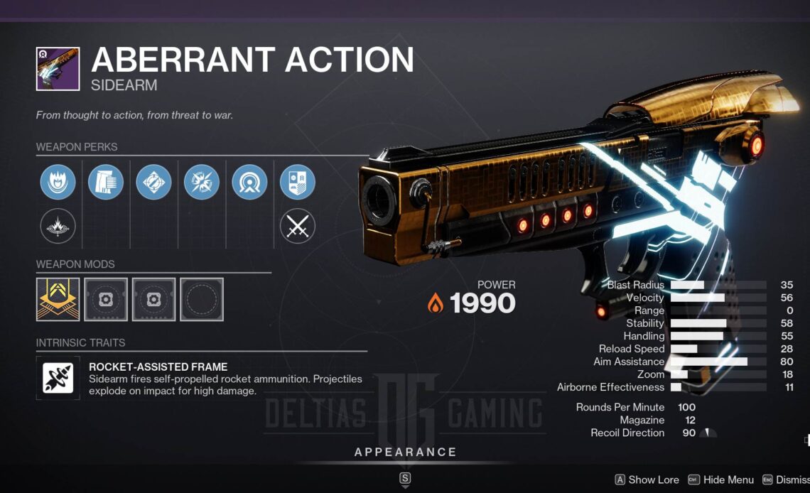 Destiny 2 Aberrant Action God Roll and How to Get