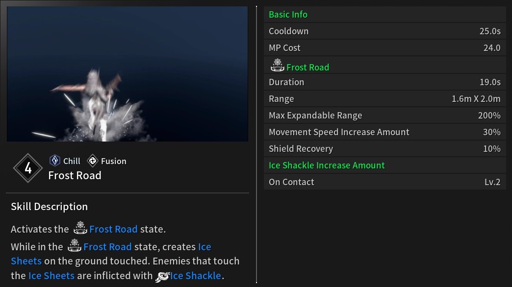 Frost Road - Abilità definitiva di Viessa Il primo discendente