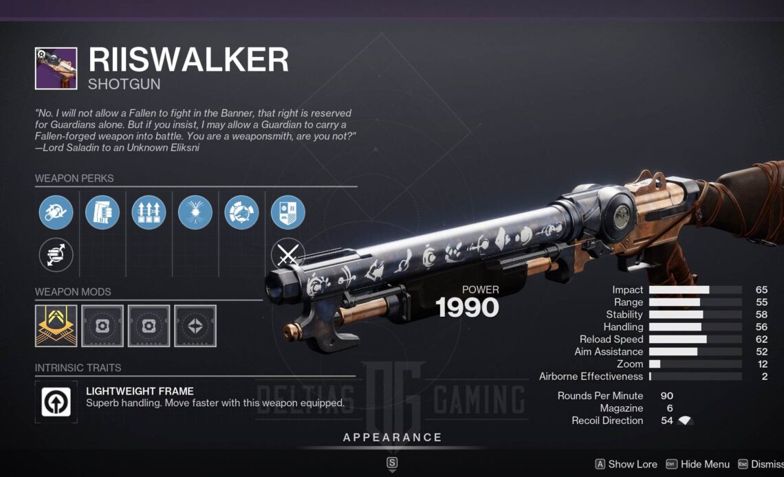 Destiny 2 Riiswalker God Roll and How to Get