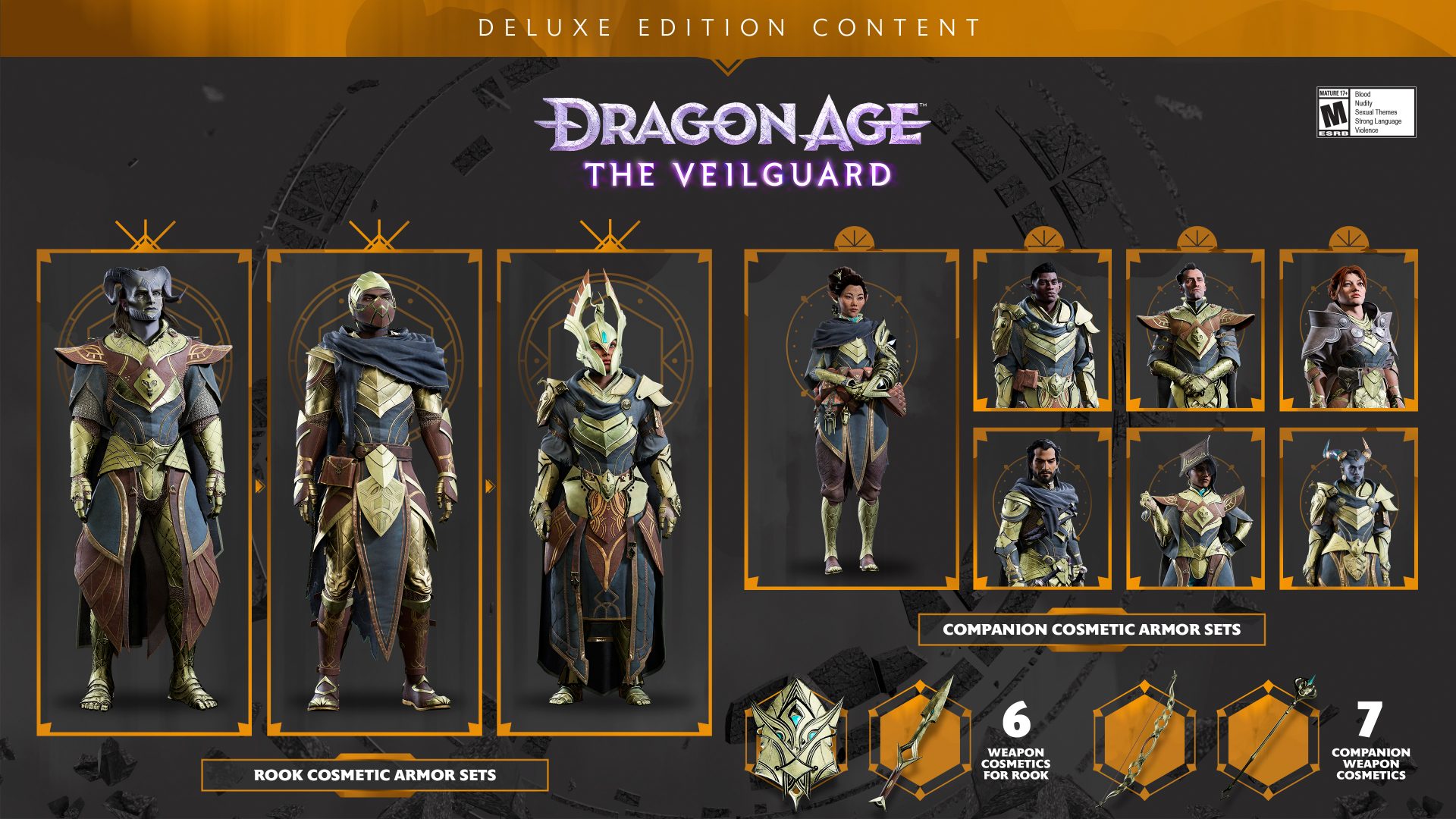 Contenuti della Deluxe Edition per Dragon Age: The Veilguard.