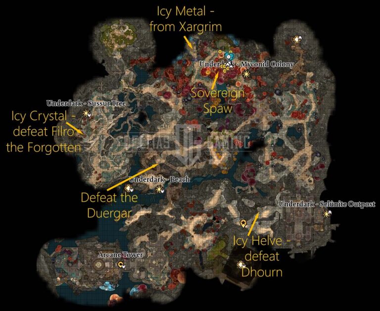 Cosa fare con il Cristallo di Ghiaccio, il Metallo di Ghiaccio e l'Elmo di Ghiaccio in Baldur's Gate 3?