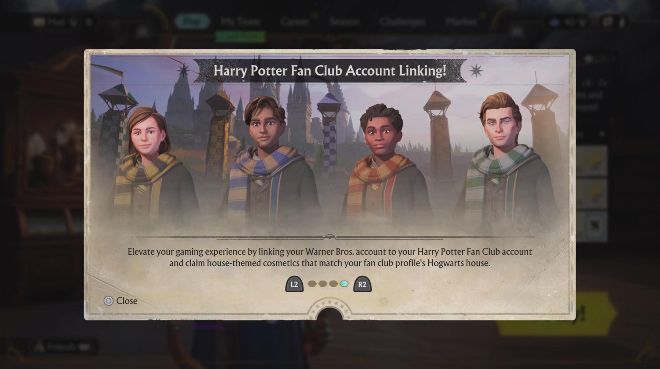 Il gioco presenta personaggi di Hogwarts Legacy 