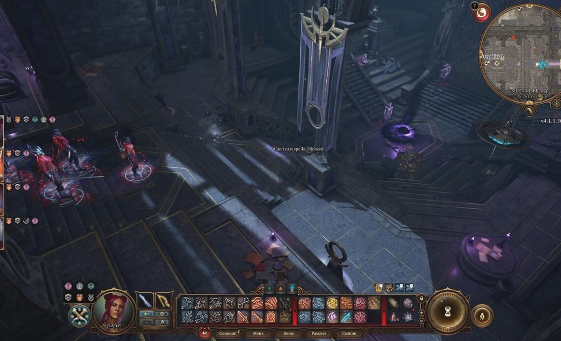 The library is in the Gauntlet of Shar (Source: Larian Studios)