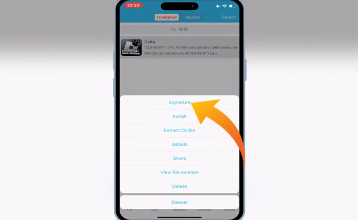 Installa i file Esign IPA sull'iPhone