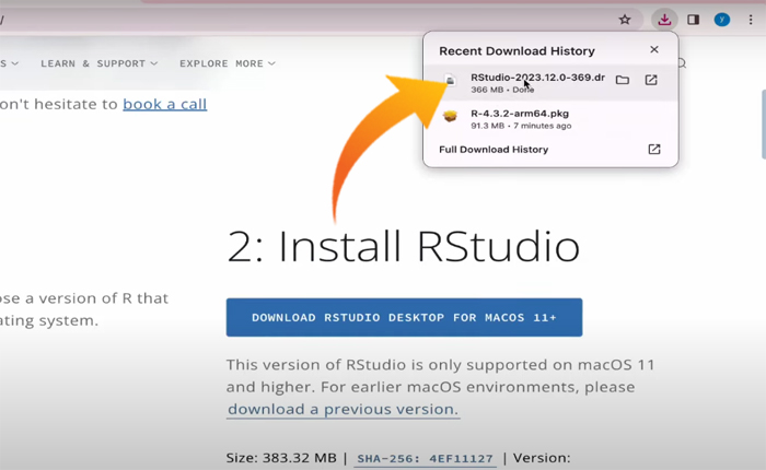 Scarica RStudio su Mac