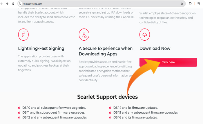 Installa Scarlet IPA File iOS