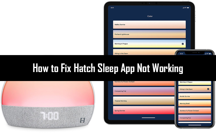 L'app Hatch Sleep non funziona