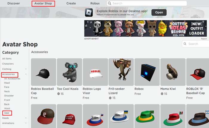 Roblox Gear Codes