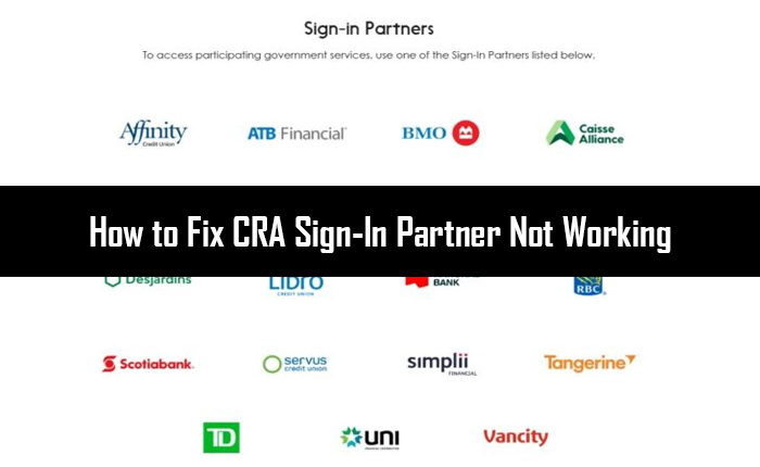 CRA Sign-In Partner Not Working