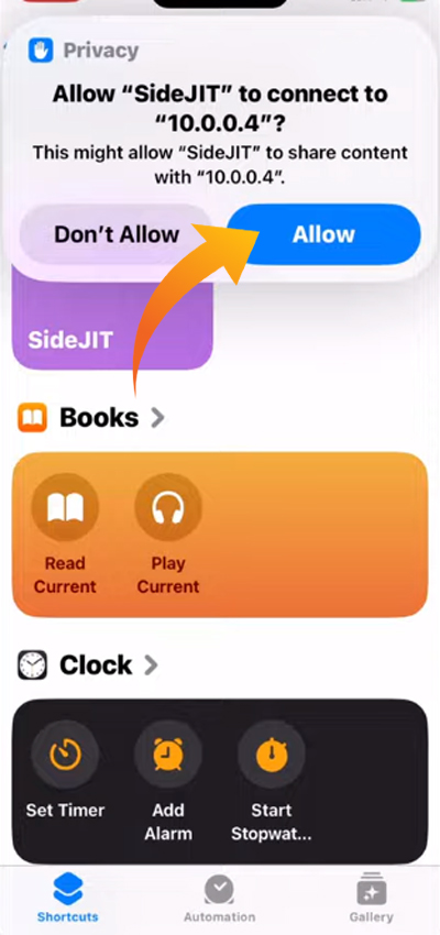 Abilita jit su iOS