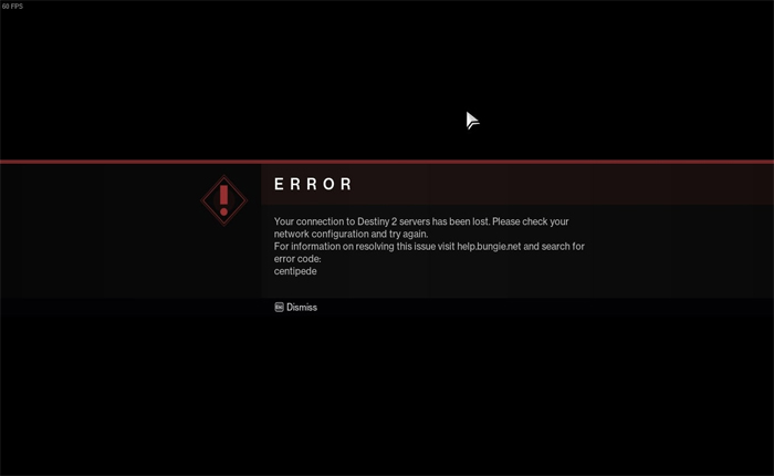 Error Code: Centipede in Destiny 2