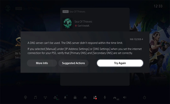 PS5 DNS Error When Downloading