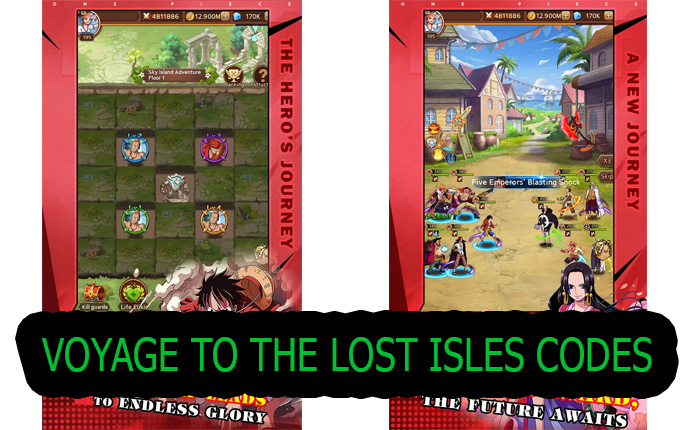 Voyage To The Lost Isles Codes