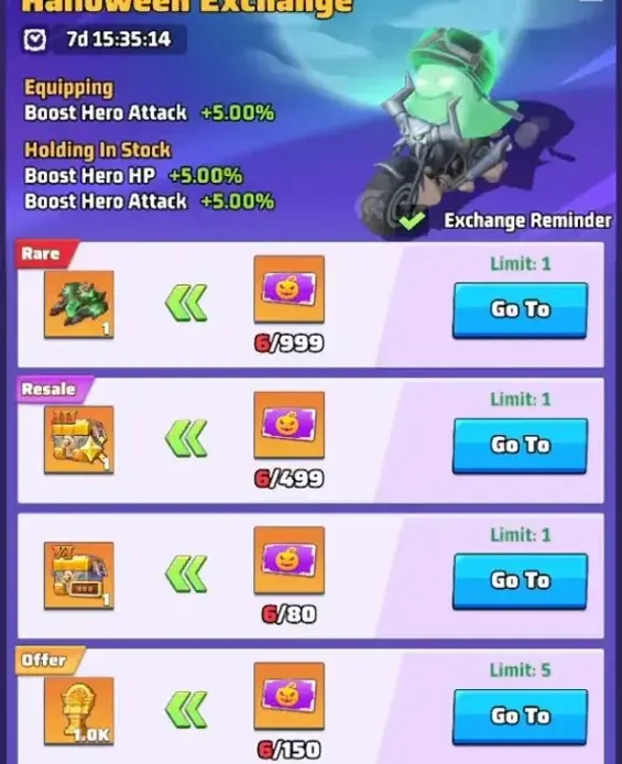 Last War: Sopravvivenza Decorazione in oro di Halloween