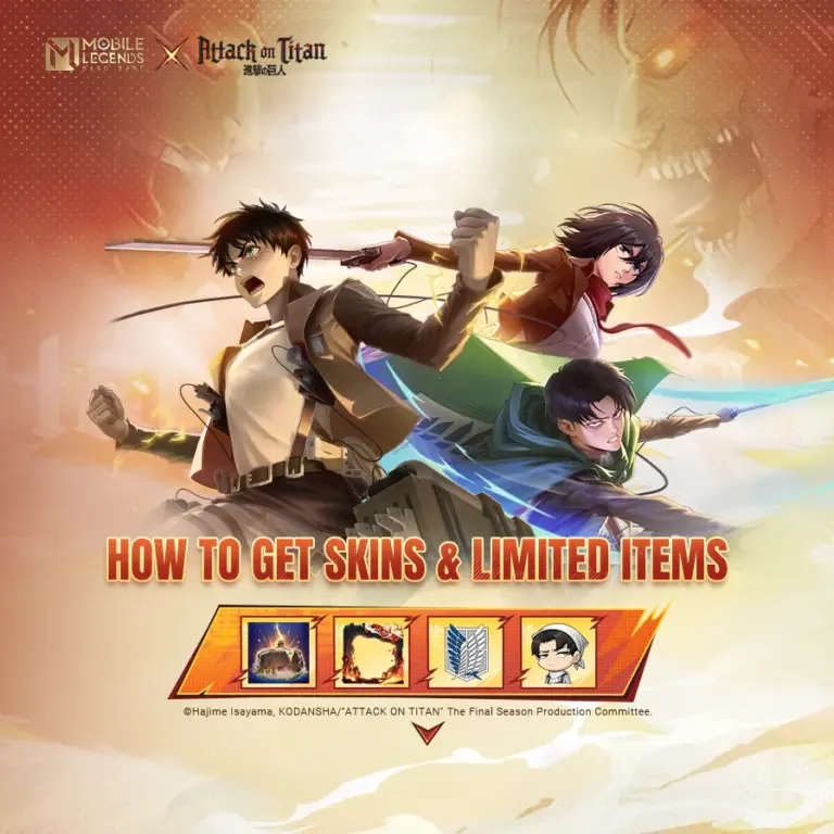 Aggiornamento skin Bang Bang x Attack on Titan: revisione completa del rinnovamento